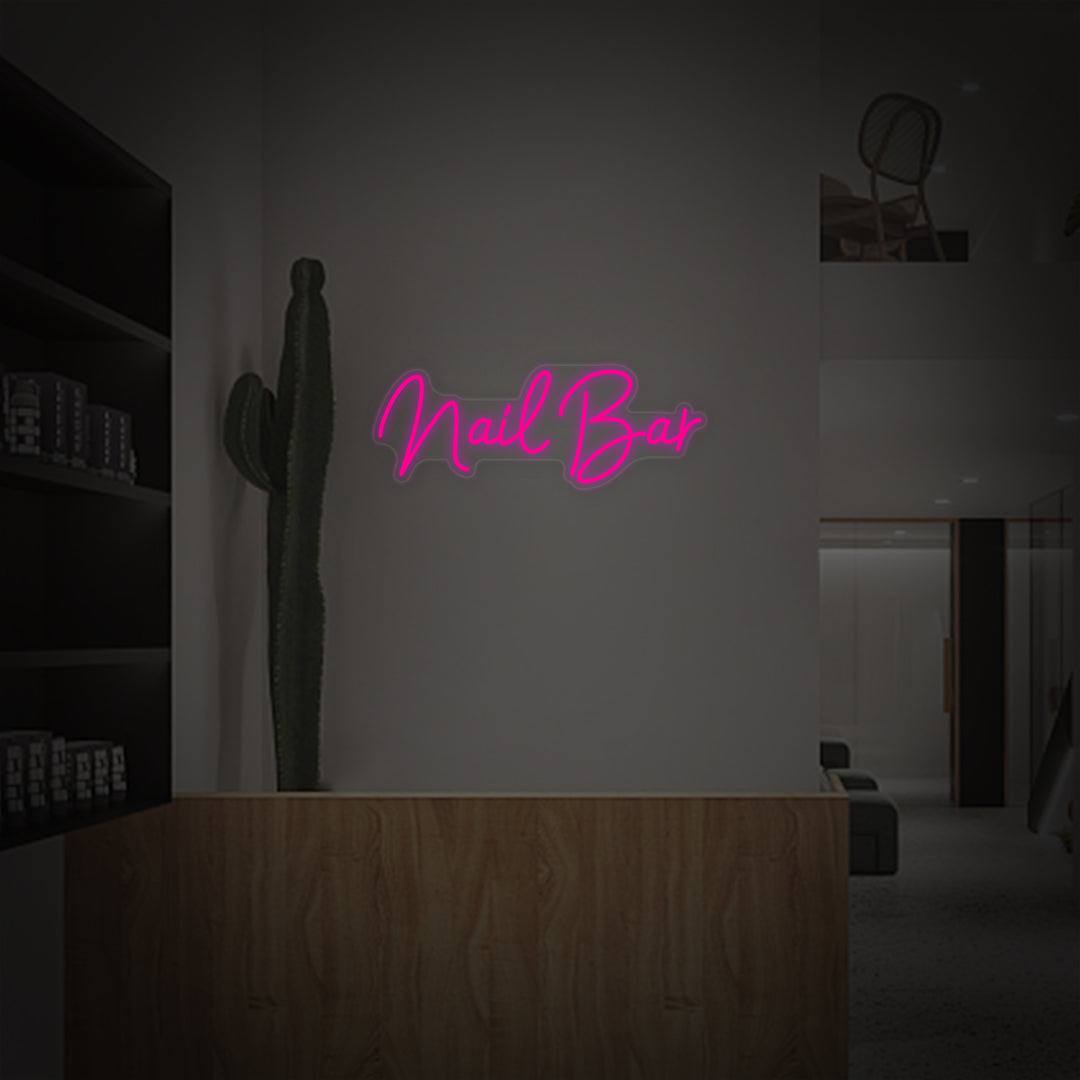 "Nail Bar" Neon Sign