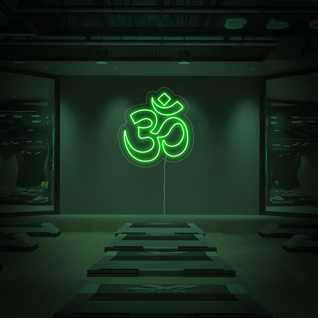 "Om Yoga, Yoga Decor, Yoga Wall Art" Neon Sign