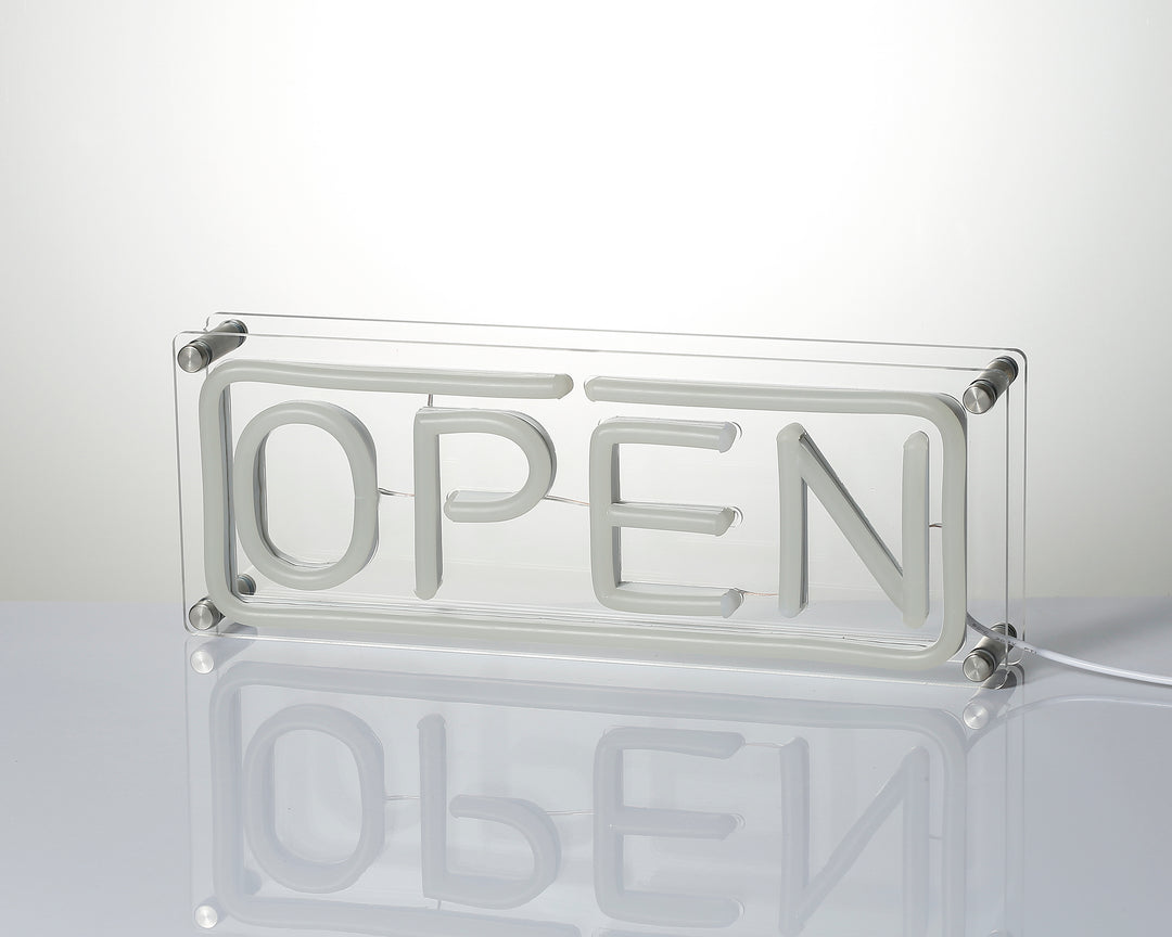"Open" Desk LED Neon Sign
