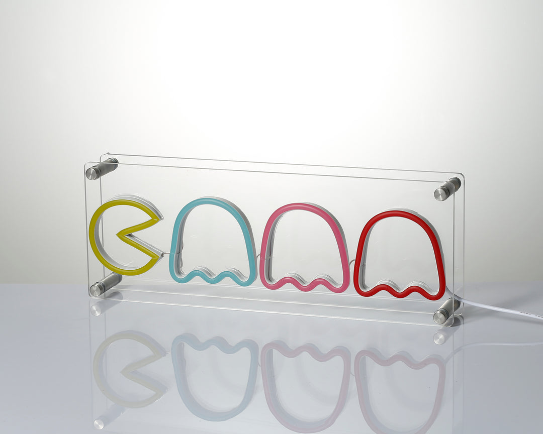 "Pac-Ghost" Desk LED Neon Sign