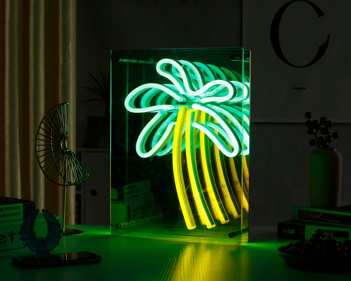 "Palm Tree" LED Infinity Neon Sign