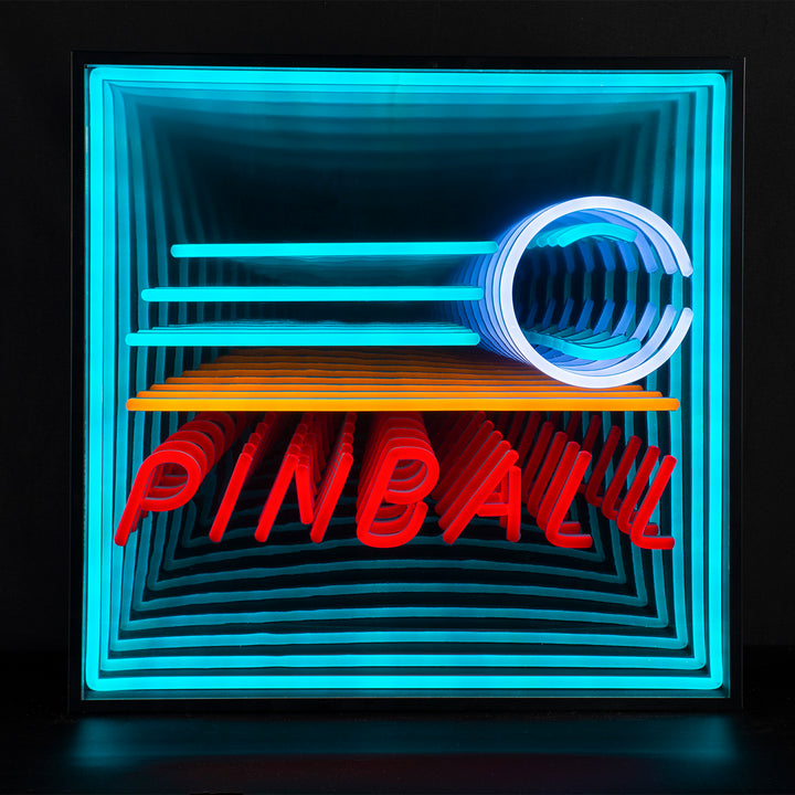 "Pinball" 3D Infinity LED Neon Sign