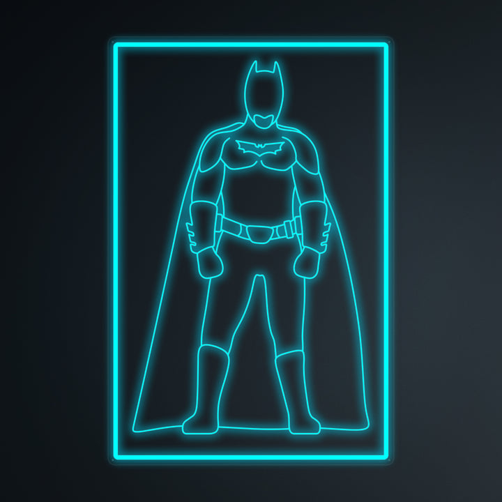 "Pop Culture Bat Solider" Mini Neon Sign
