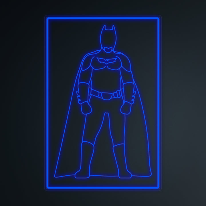 "Pop Culture Bat Solider" Mini Neon Sign