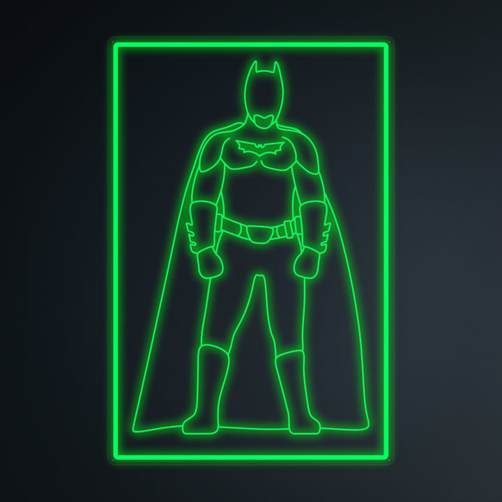 "Pop Culture Bat Solider" Mini Neon Sign