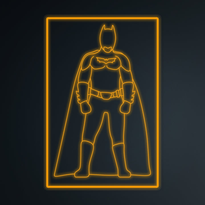 "Pop Culture Bat Solider" Mini Neon Sign