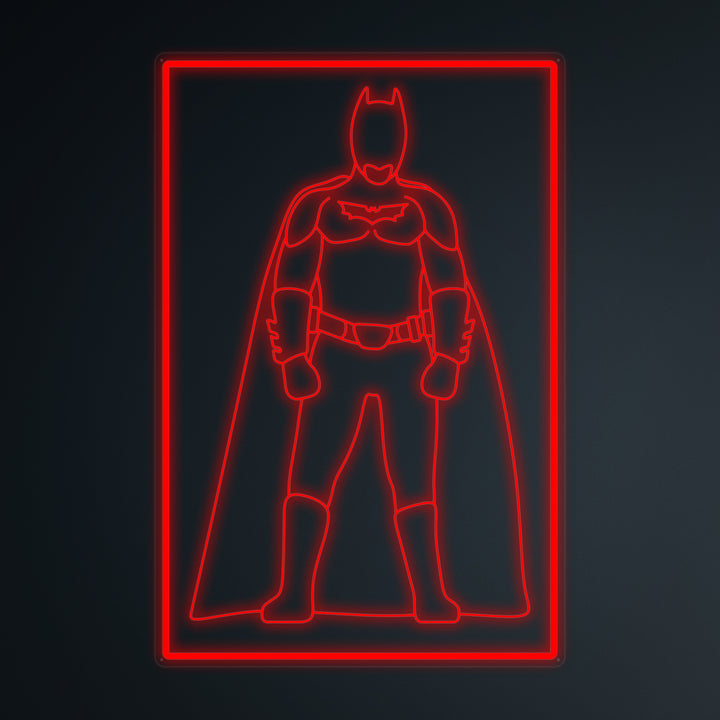 "Pop Culture Bat Solider" Mini Neon Sign