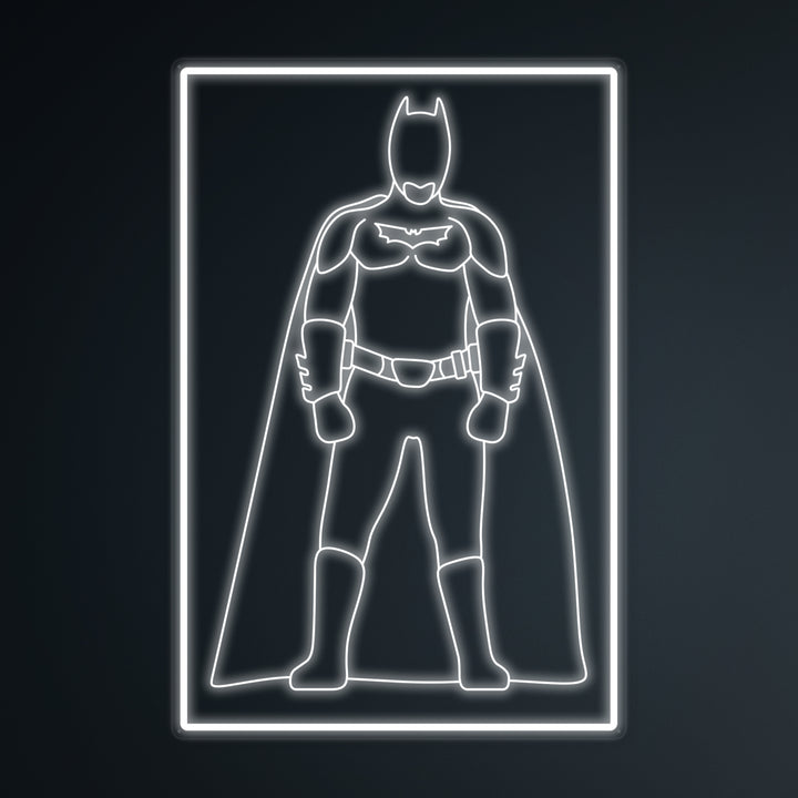 "Pop Culture Bat Solider" Mini Neon Sign