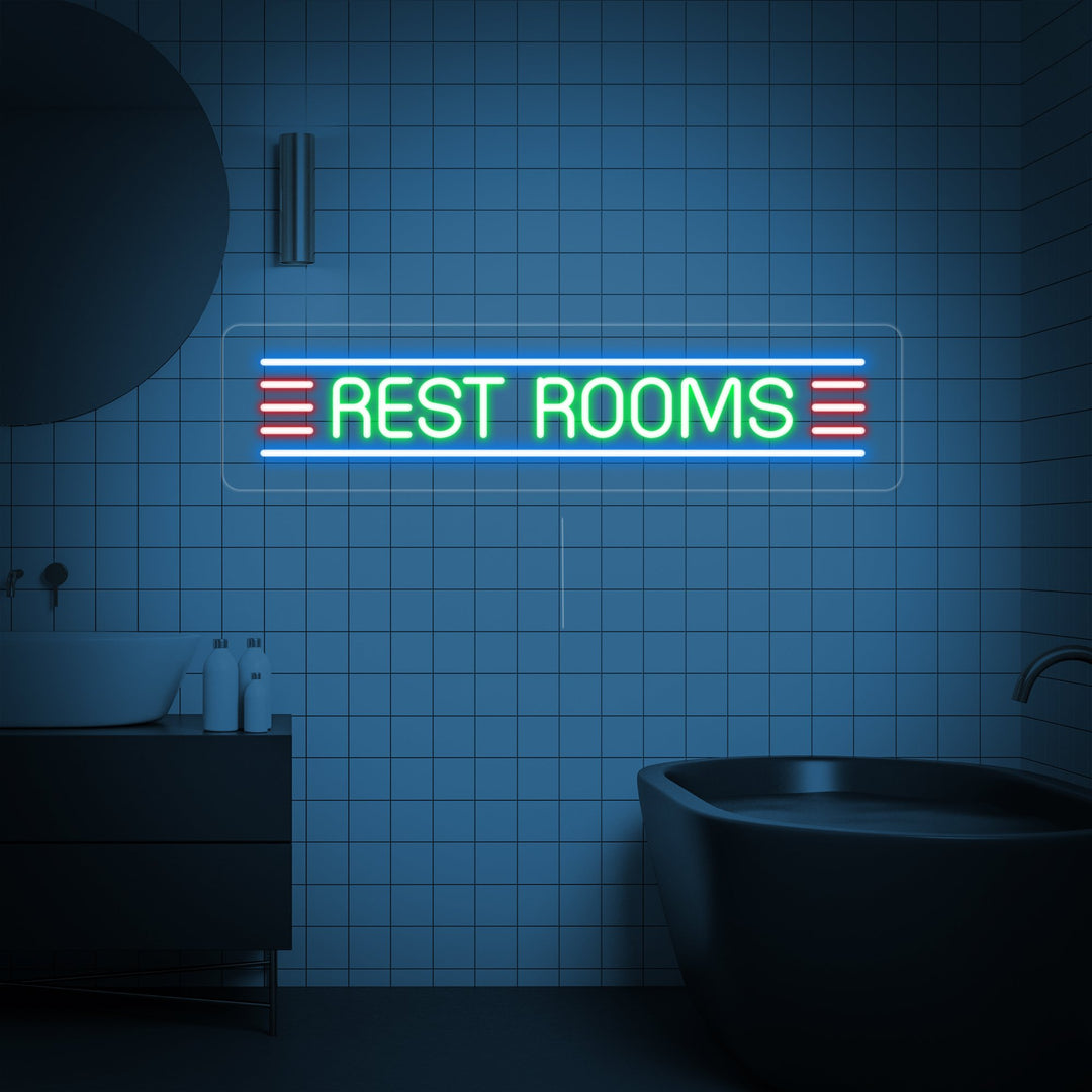 "RESTROOM" Neon Sign