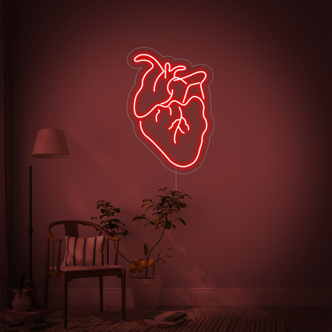 "Actual Heart" Neon Sign