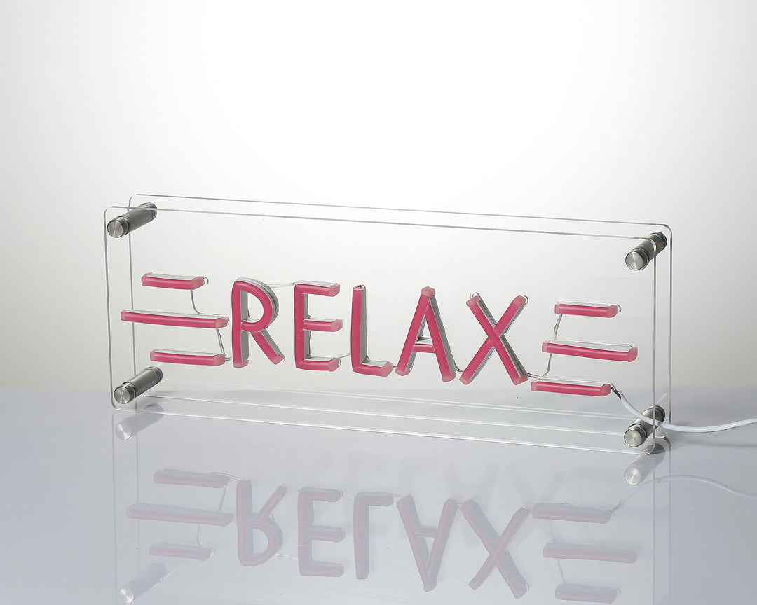"Relax" Desk LED Neon Sign