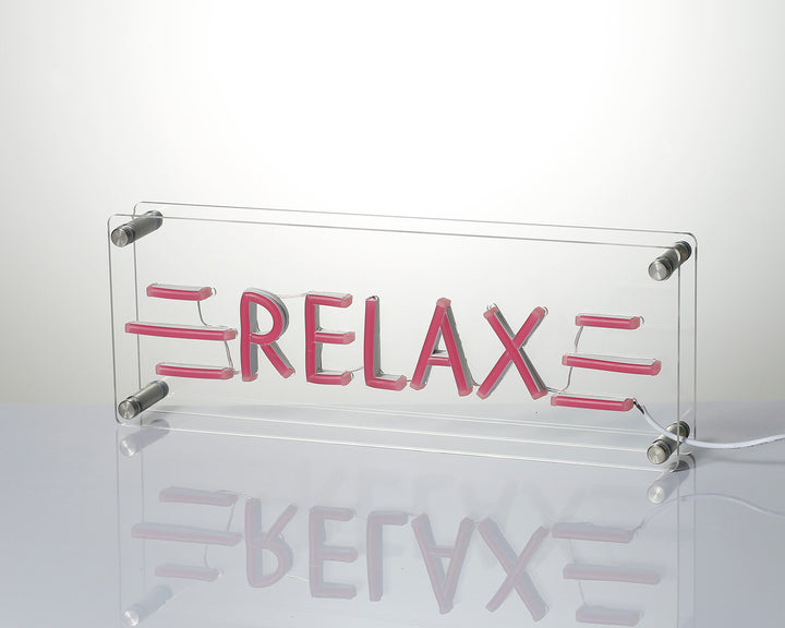 "Relax" Desk LED Neon Sign