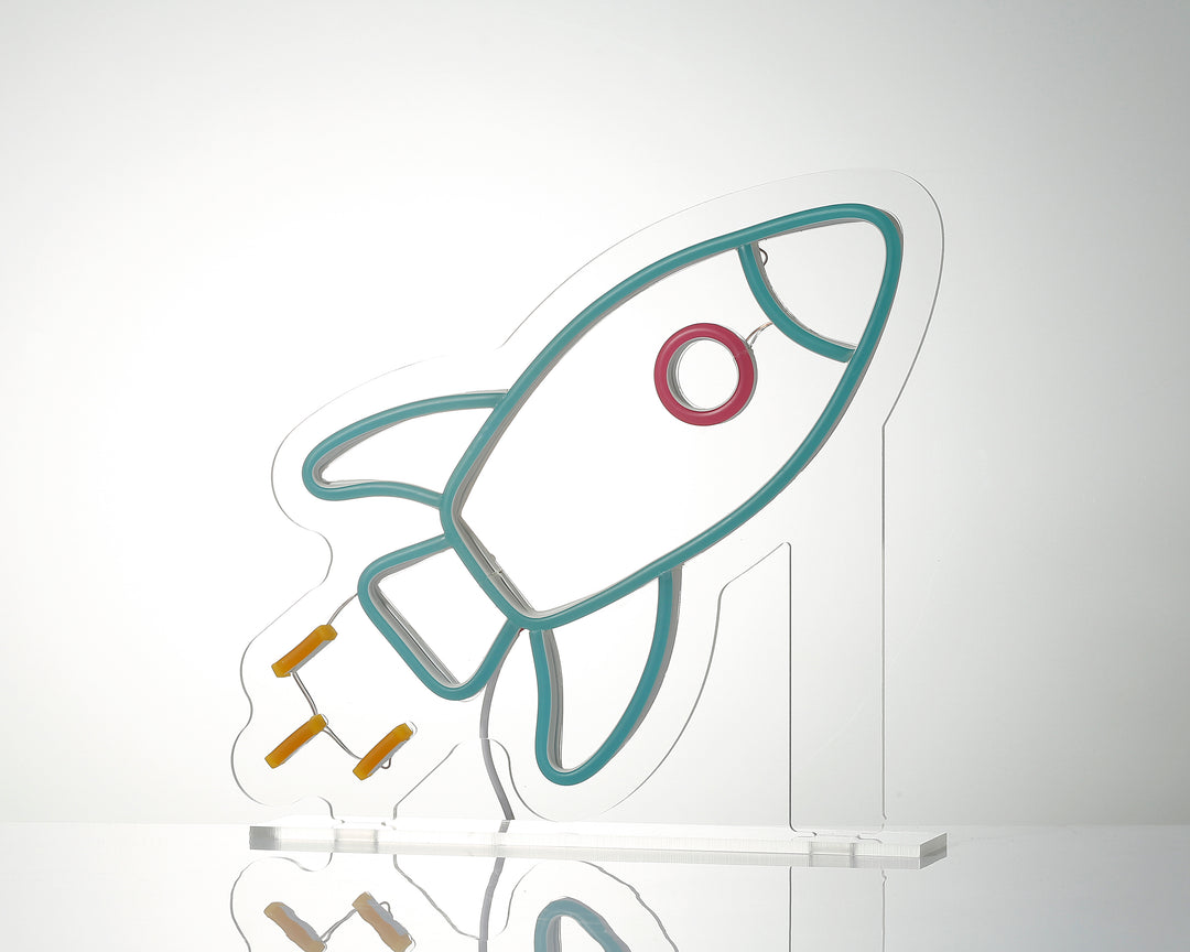 "Rocket" Desk LED Neon Sign