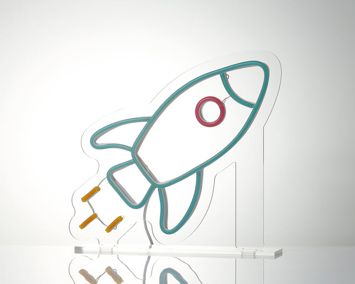 "Rocket" Desk LED Neon Sign