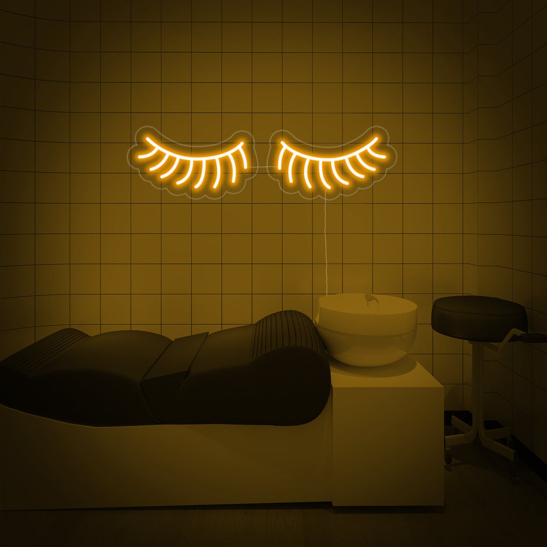 "Simple Lashes" Neon Sign