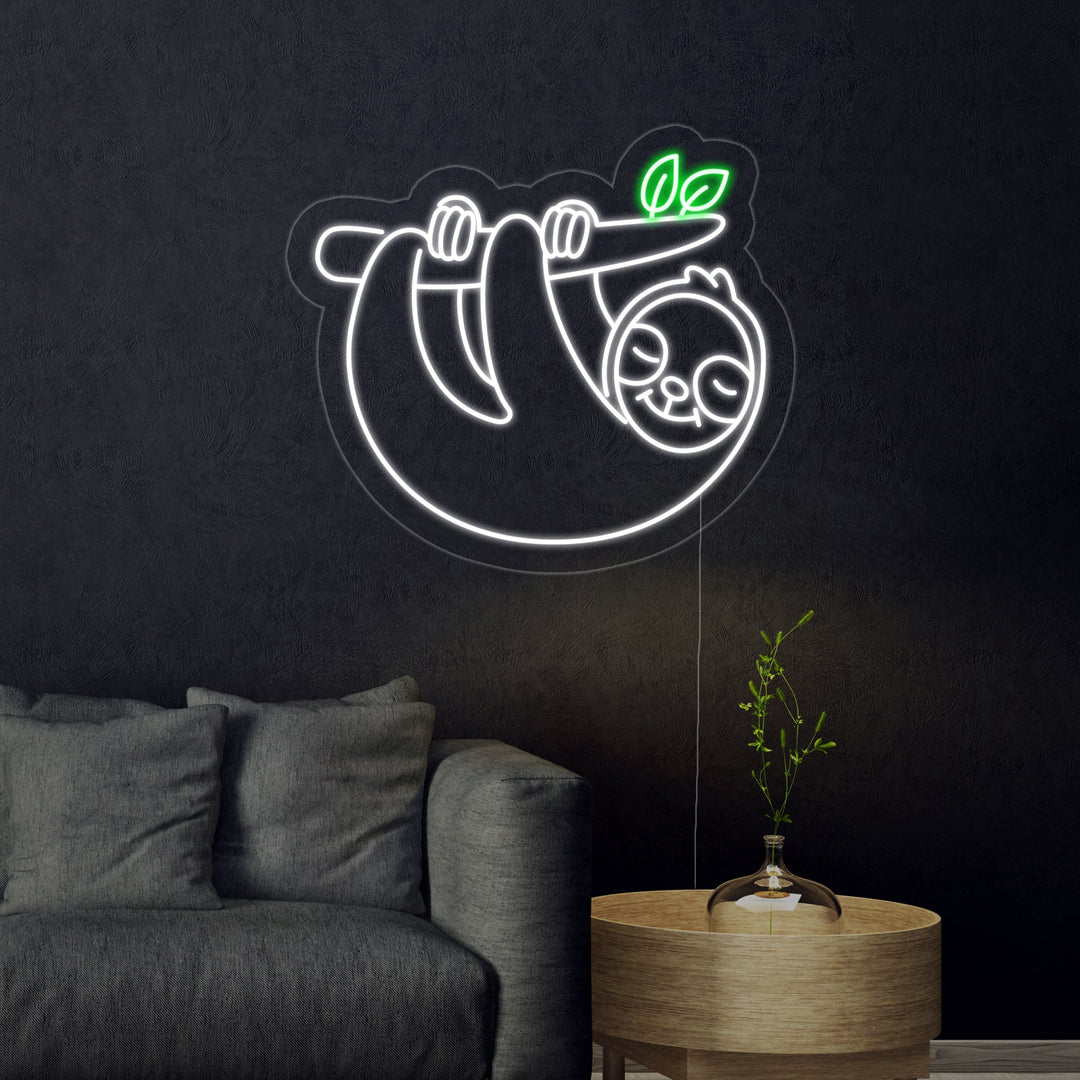 "Sloth" Neon Sign