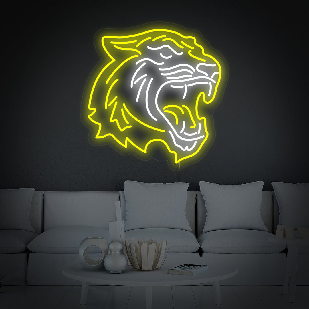 "Tiger Head Animal" Neon Sign