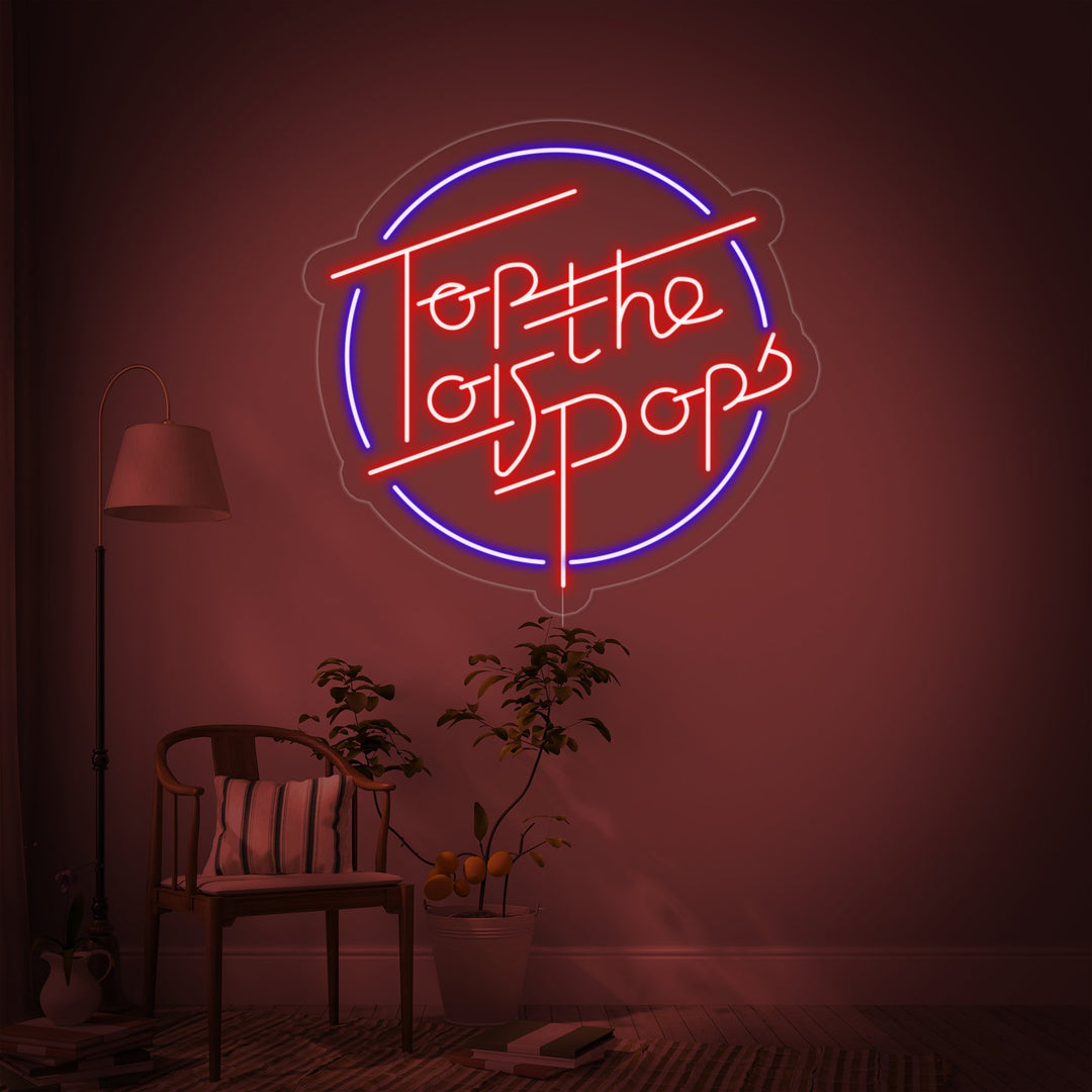 "Top Of The Pops" Neon Sign