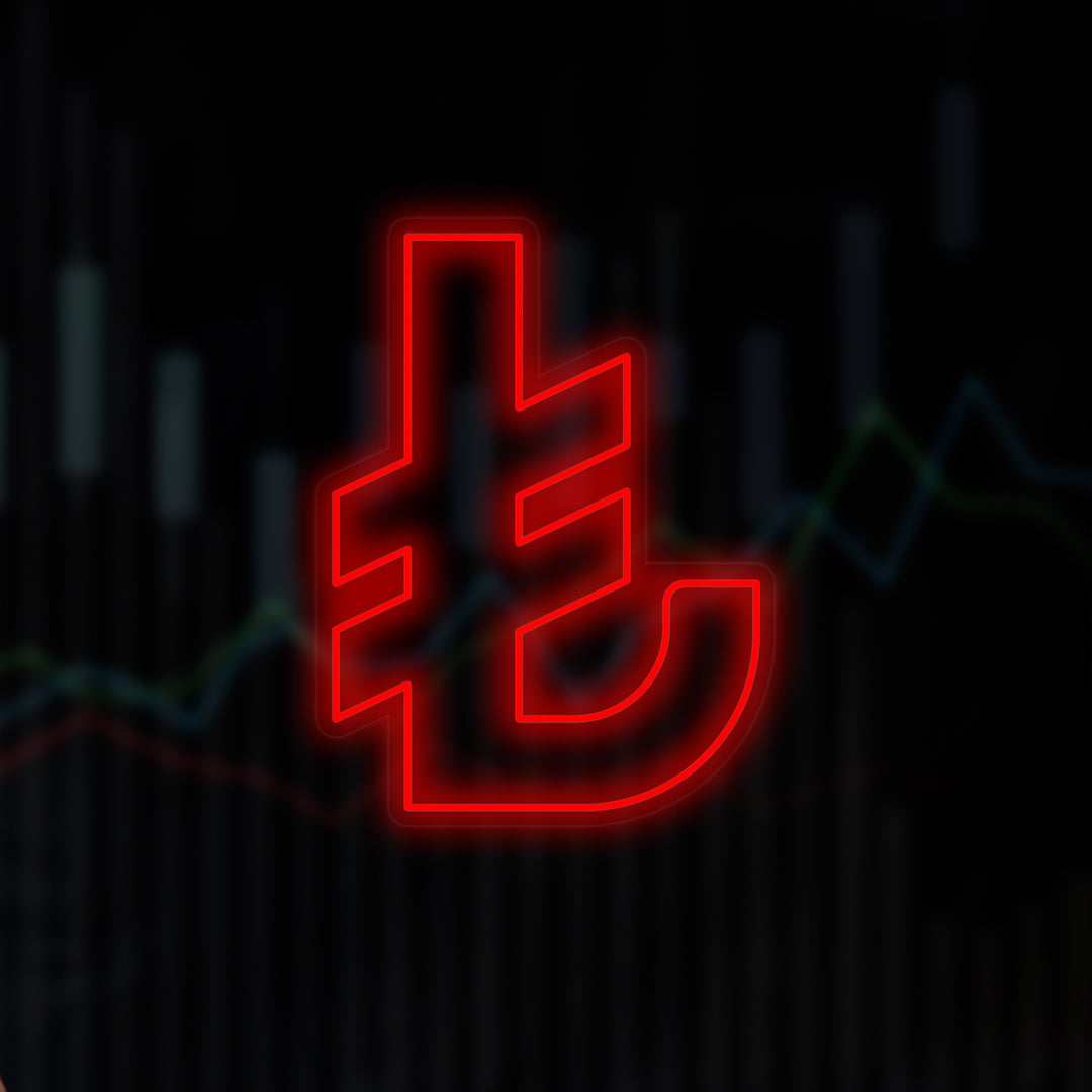 Turkish Lira Neon Sign
