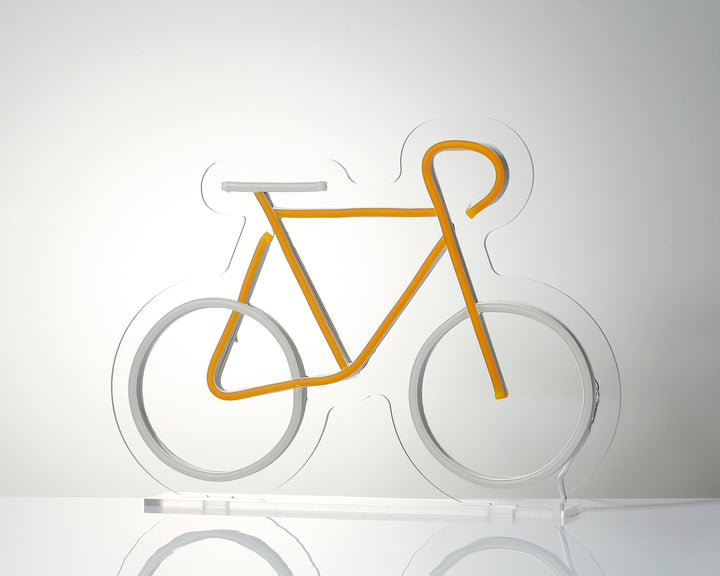 "Yellow Bike" Desk LED Neon Sign
