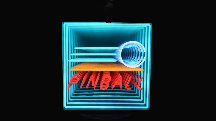 "Pinball" 3D Infinity LED Neon Sign