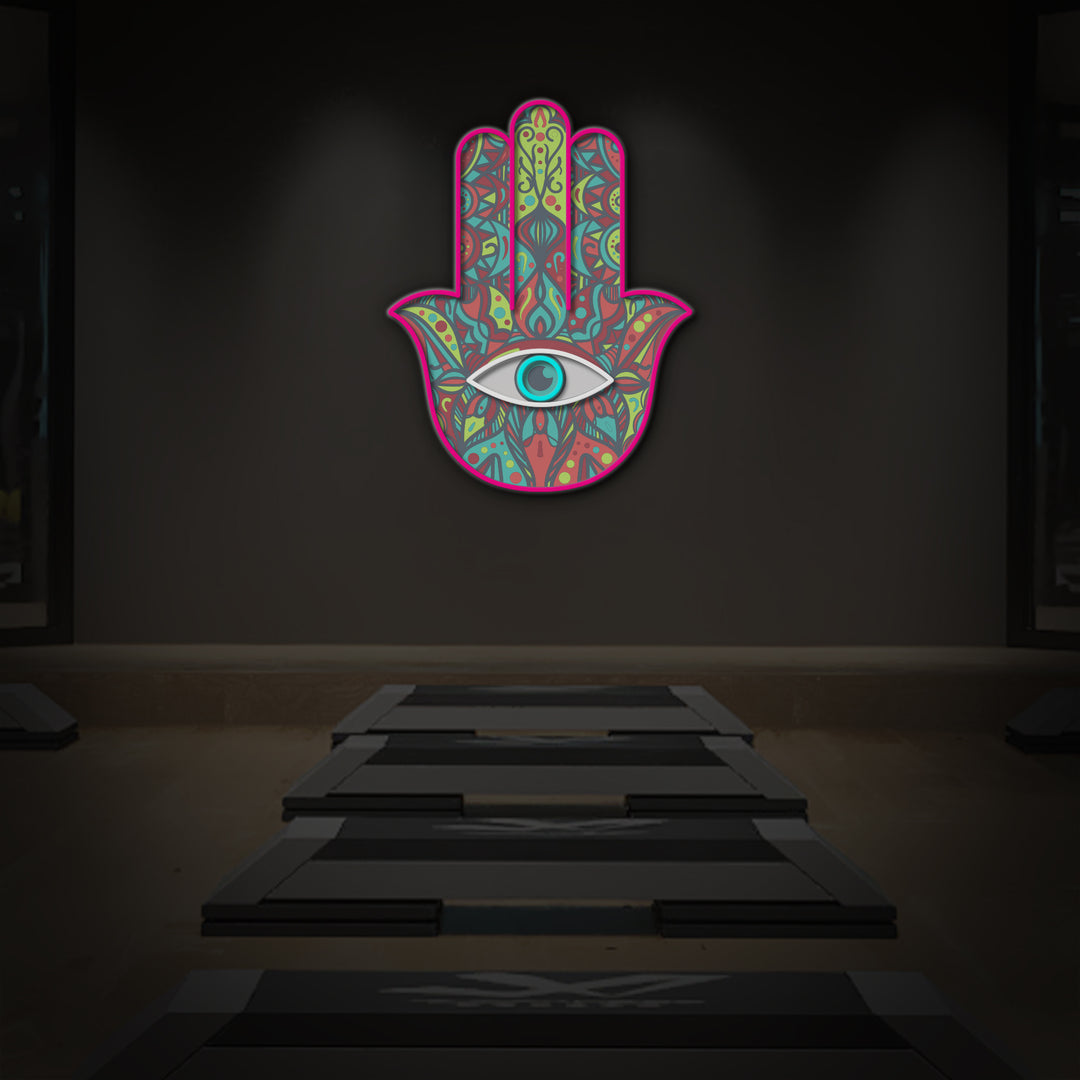 "Hamsa Fatima Hand" LED Neon Sign