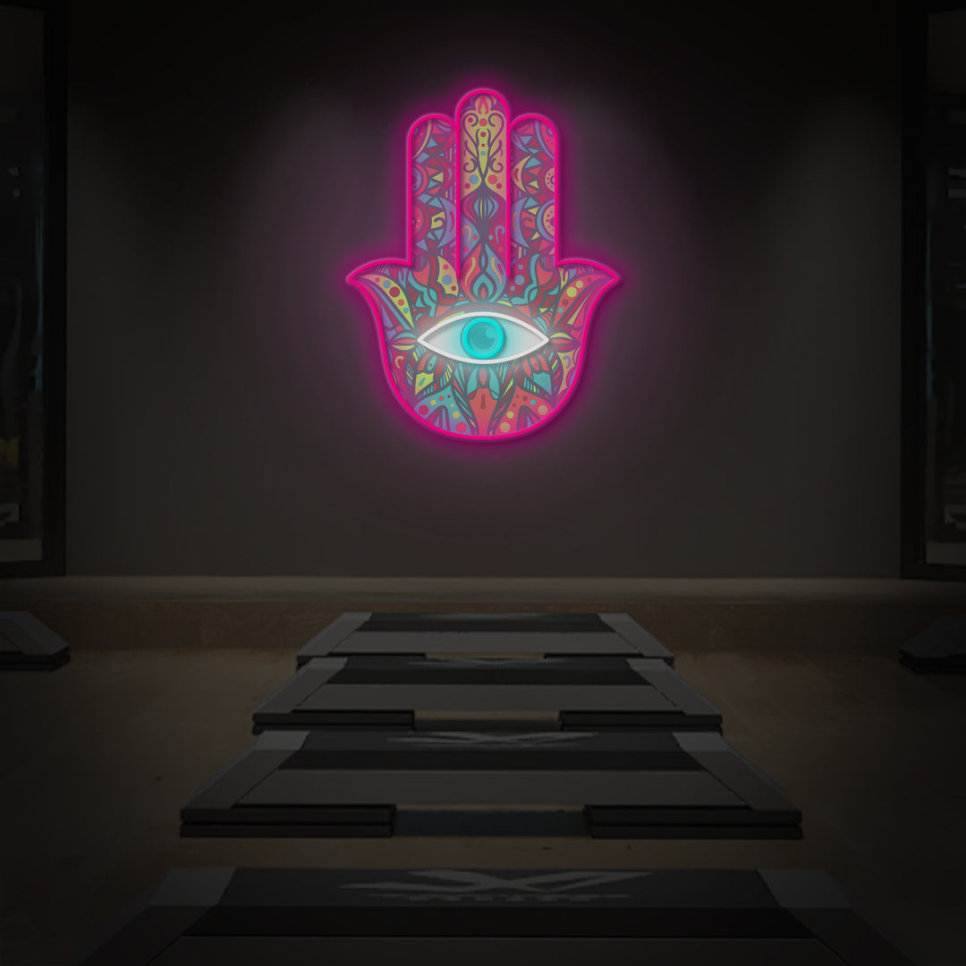 "Hamsa Fatima Hand" LED Neon Sign