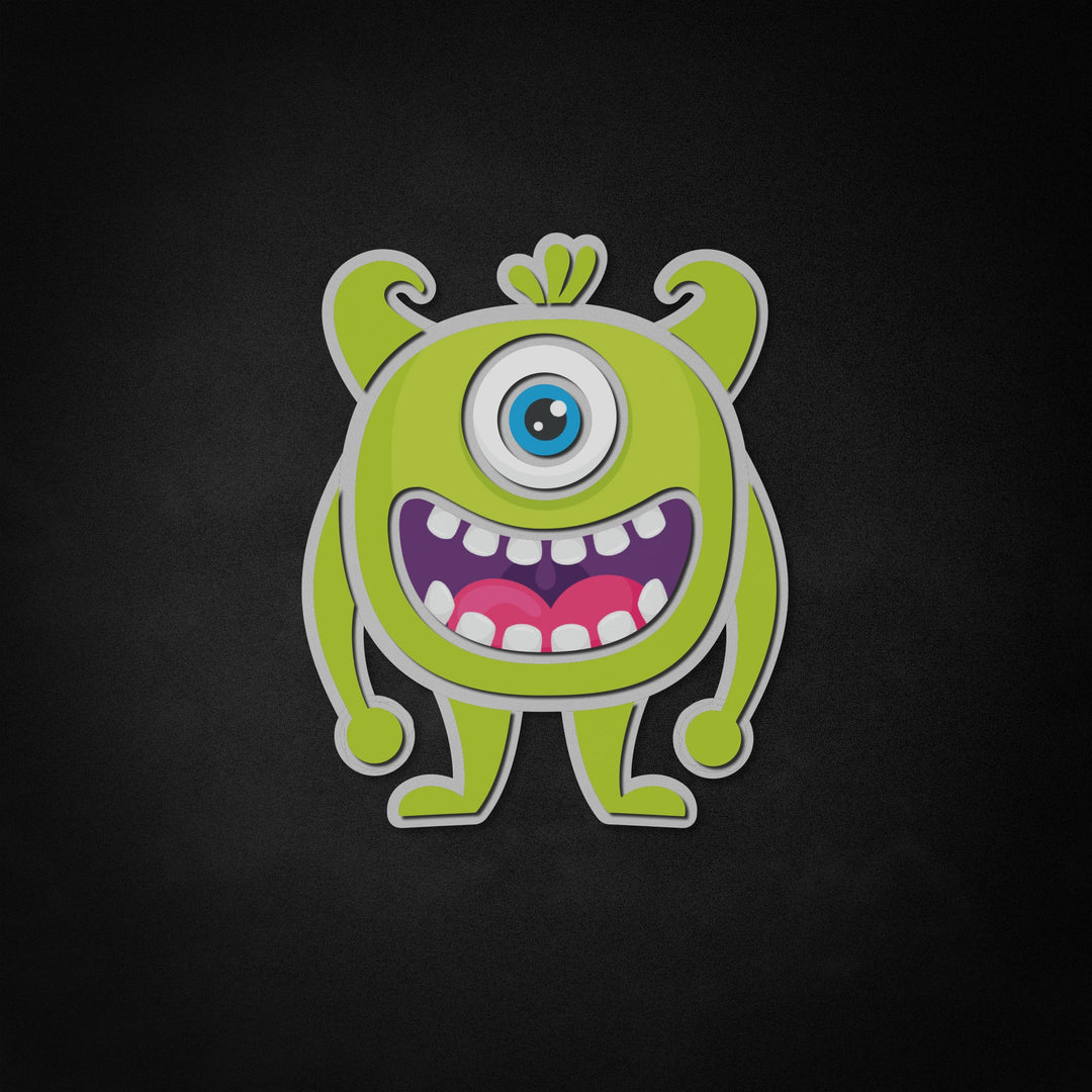 "One Eye Monster" Neon Like Sign