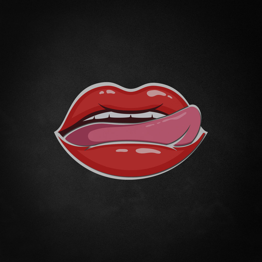 "Sexy Female Lips" Neon Like Sign