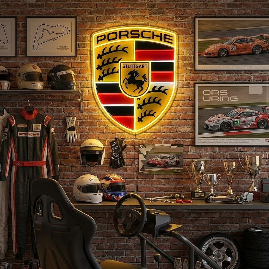 5 Porsche-Inspired Neon Signs for UK Car Lovers