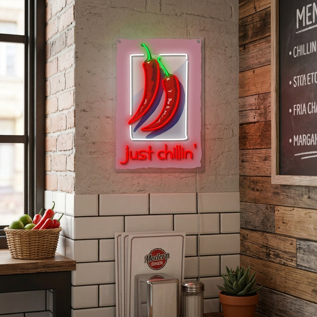 "Just Chillin" Neon Sign