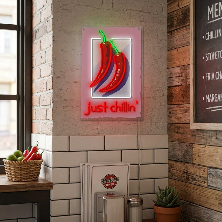 "Just Chillin" Neon Sign