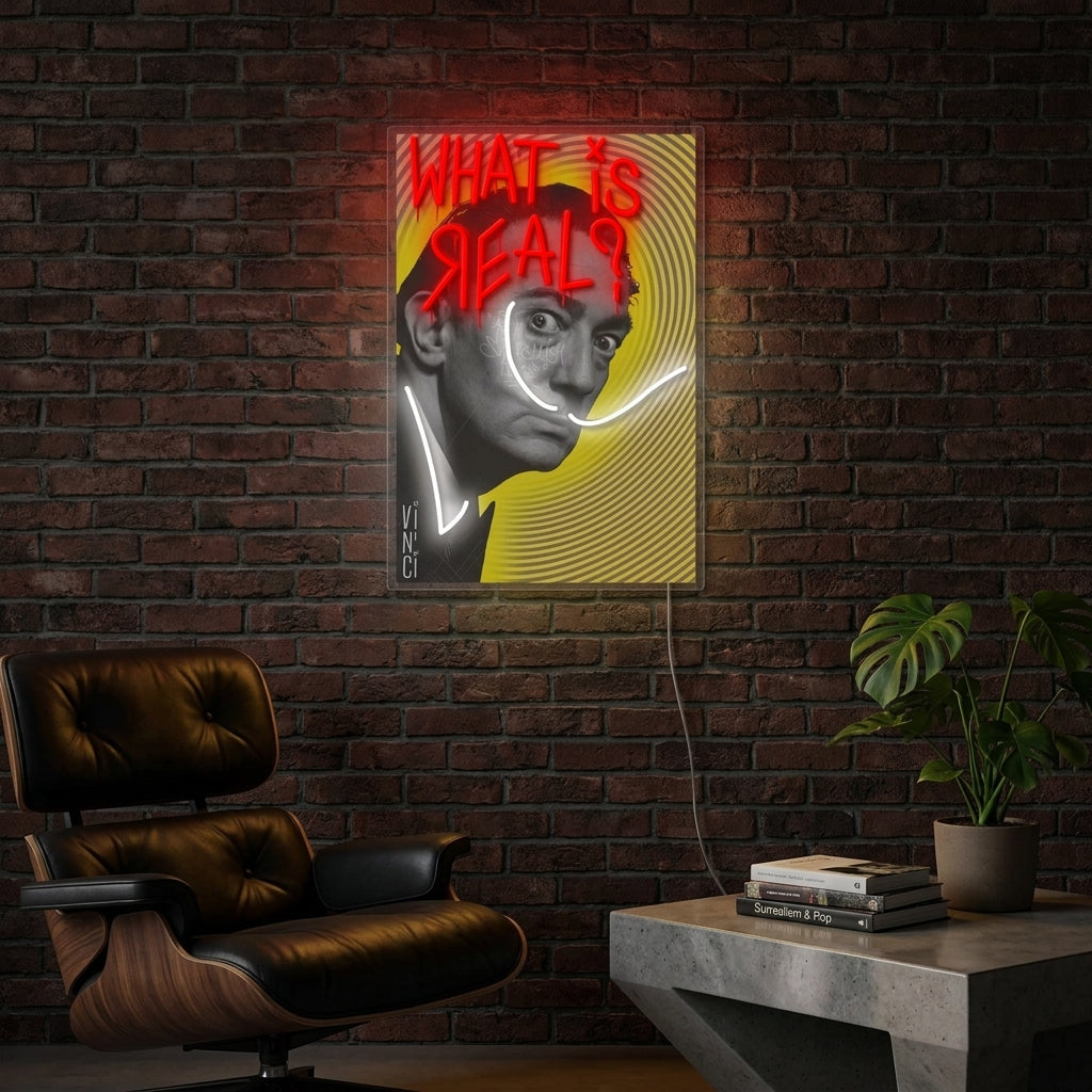 "What Is Real?" Neon Sign