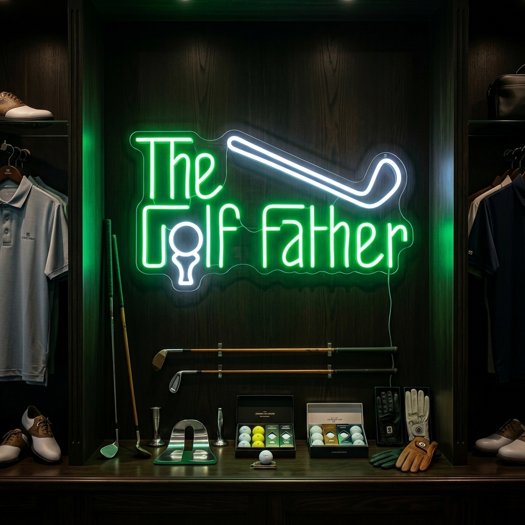 "The Golf Father" Neon Sign