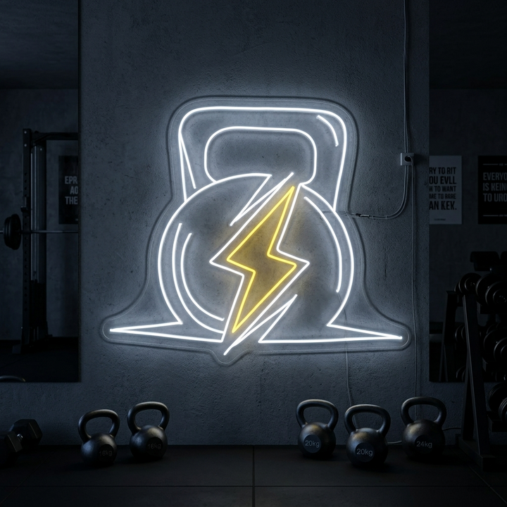 "Gym Power Fitness" Neon Sign