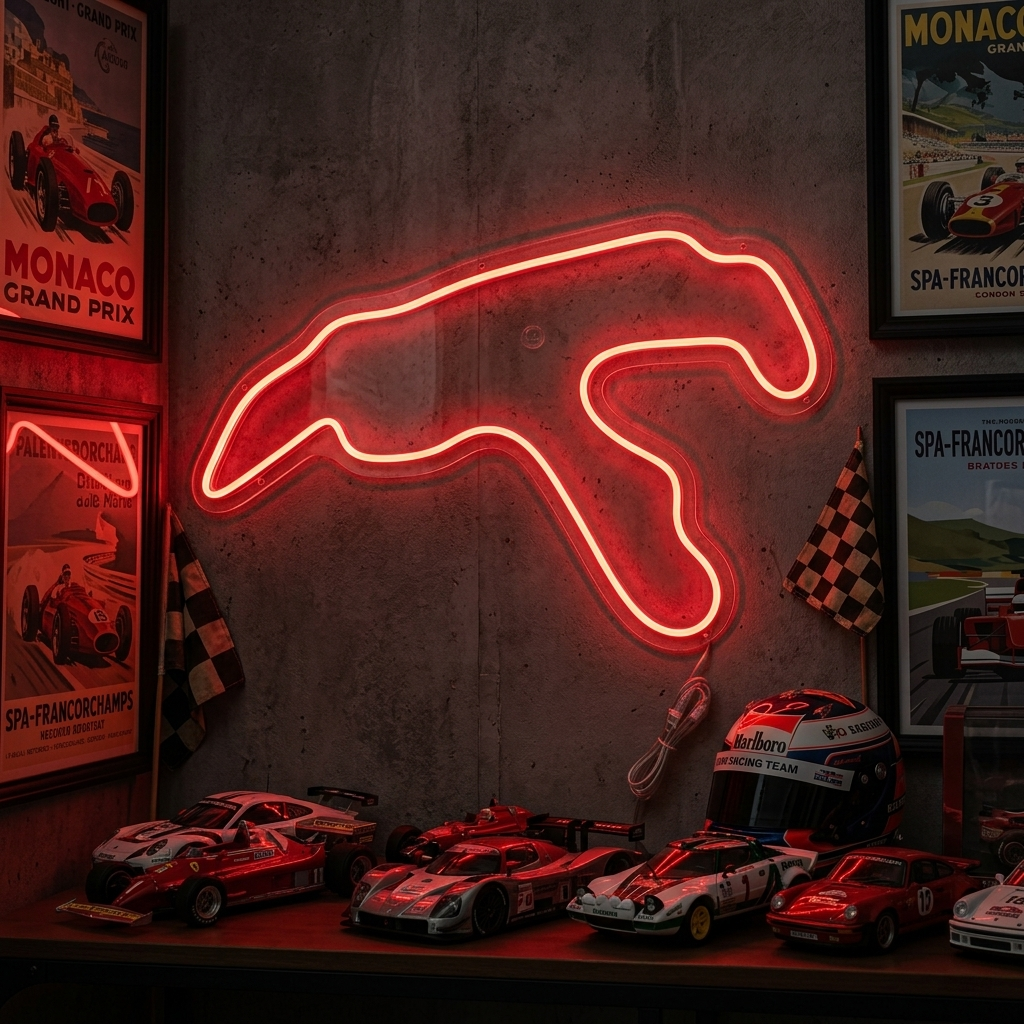 "Belgium F1 Track" Neon Sign