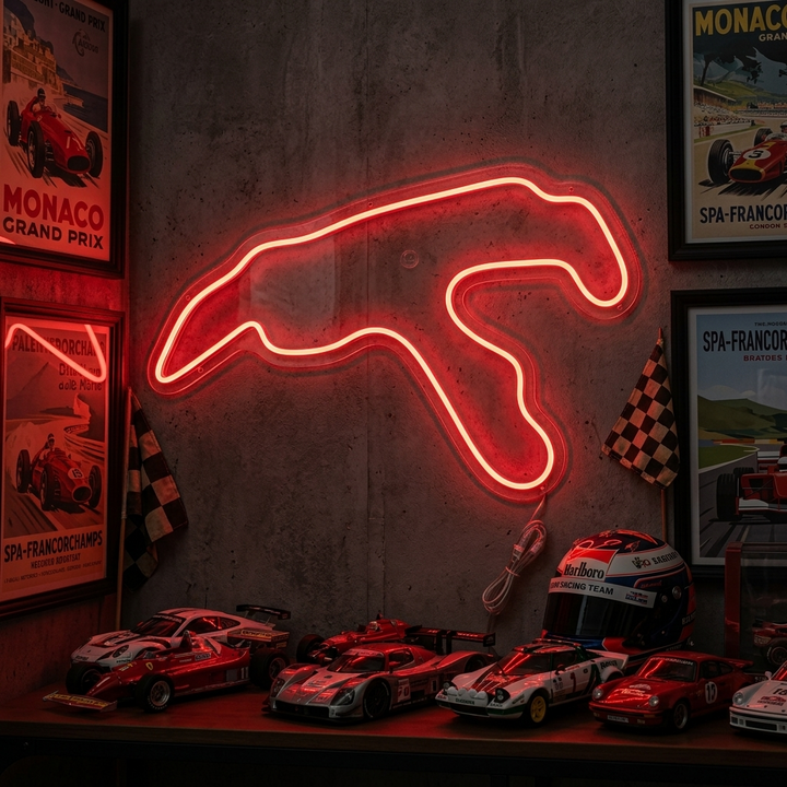 "Belgium F1 Track" Neon Sign