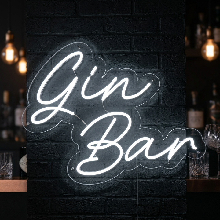 "Gin Bar" Neon Sign
