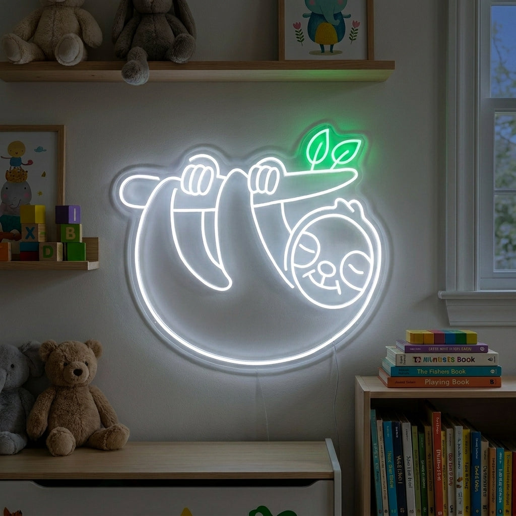 "Sloth" Neon Sign