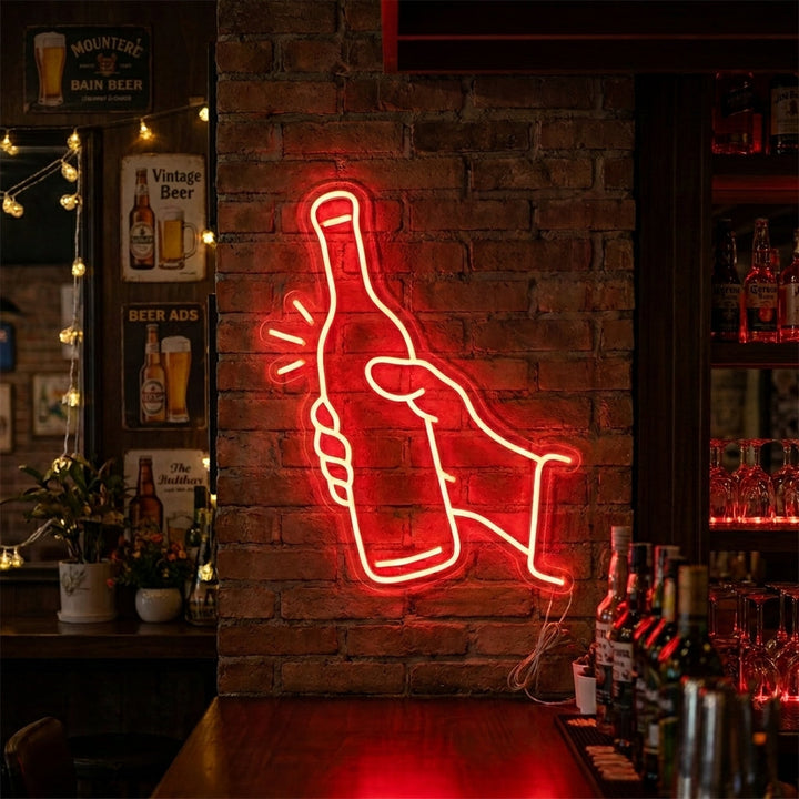 "Bottle of Wine" Neon Sign