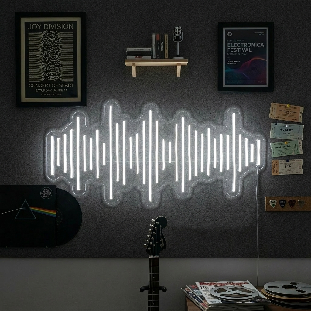 "Music Waves" Neon Sign