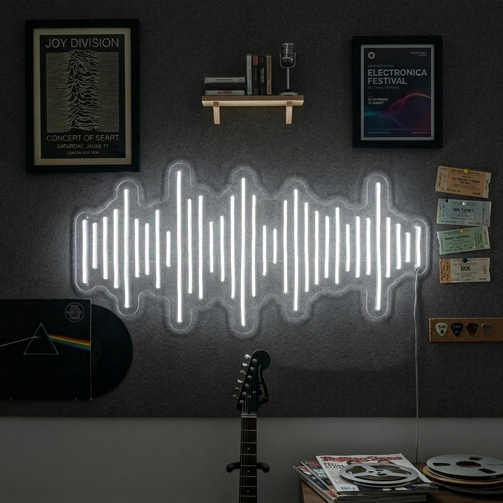 "Music Waves" Neon Sign