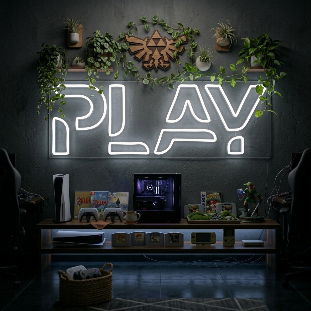 "Play Sign for Game Room" Neon Sign