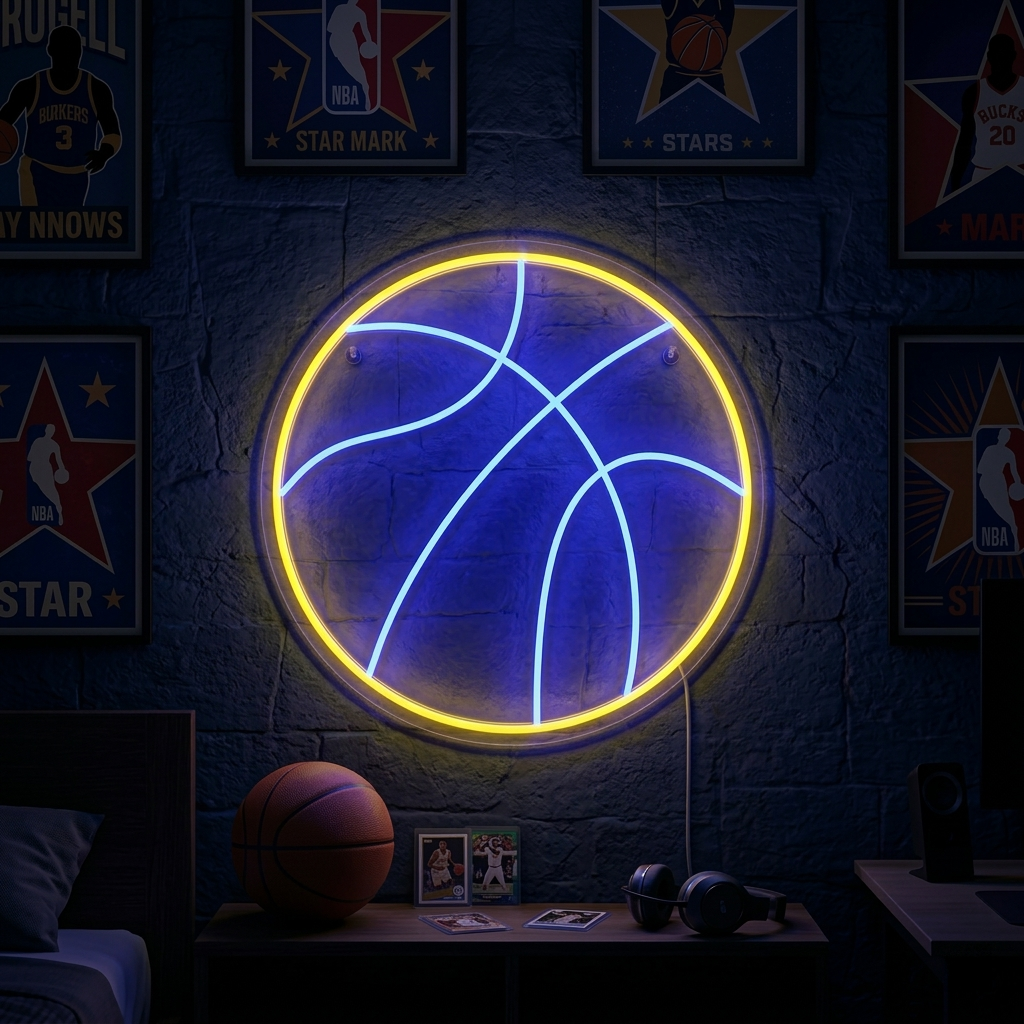 "Basketball" Neon Sign