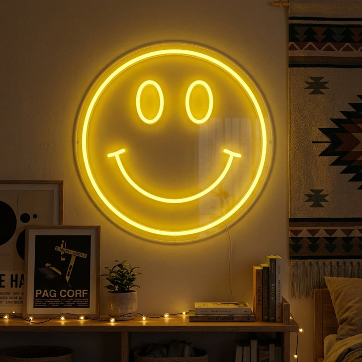 "Element Symbol Emoji Smile Face" Neon Sign