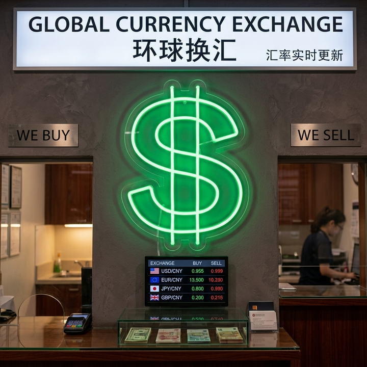 "Dollar Symbol" Neon Sign