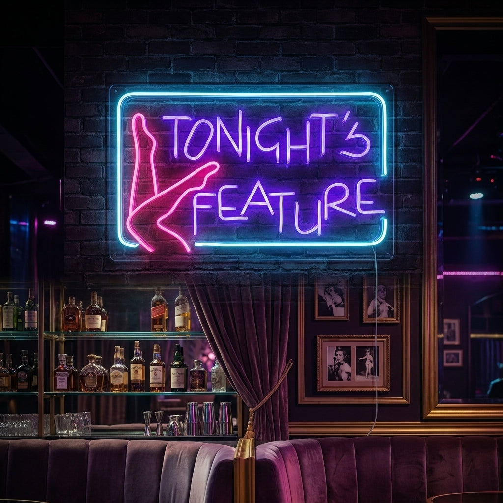 "Tonights Feature" Neon Sign
