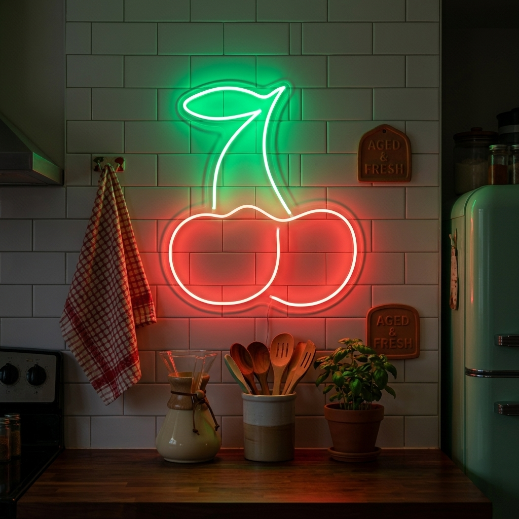 "Cherry" Neon Sign