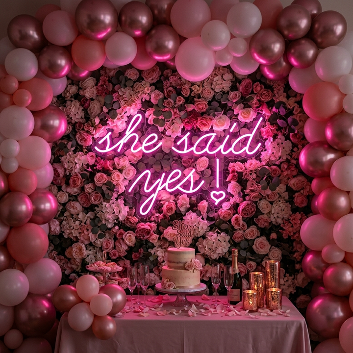 "SHE SAID YES" Neon Sign