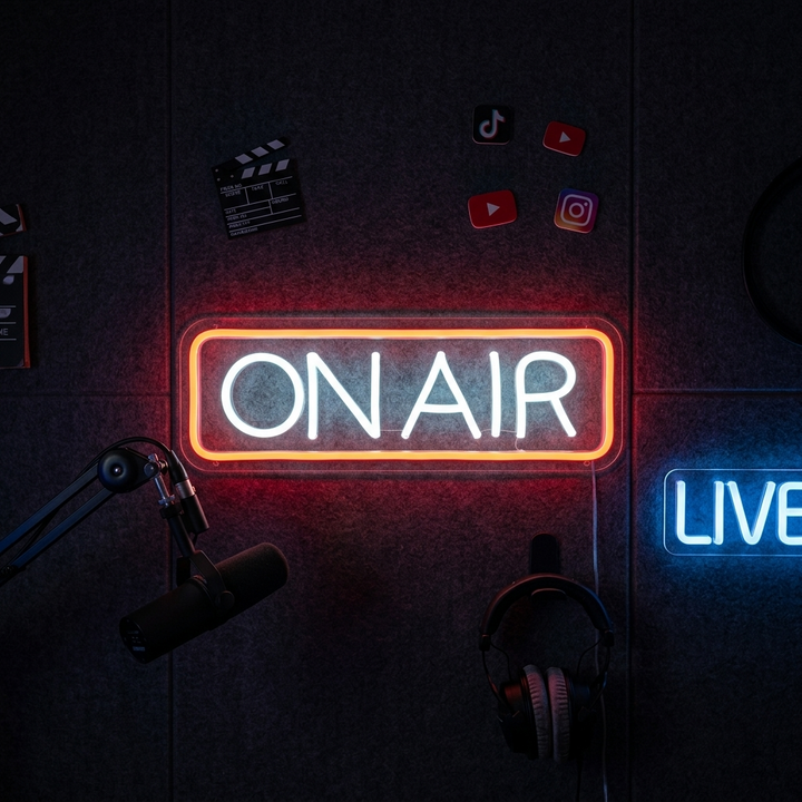 "ON AIR LETTERS" Neon Sign